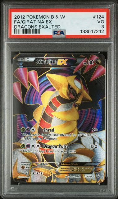 2012 Pokemon Dragons Exalted Giratina EX #124 PSA VG 3
