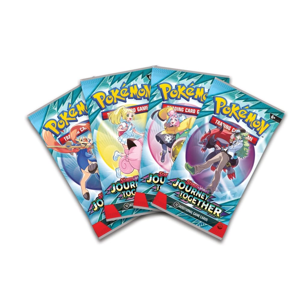 Pokémon TCG: Scarlet & Violet — Journey Together Booster Pack Full Art Set (x4 Packs)