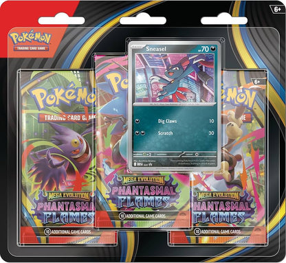 Pokémon TCG: Mega Evolution Phantasmal Flames 3-Pack Blister (Random)